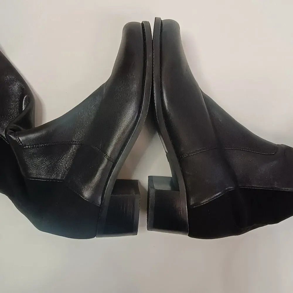 Stuart Weitzman 5050 Over The Knee Black Leather Boots Size 7B